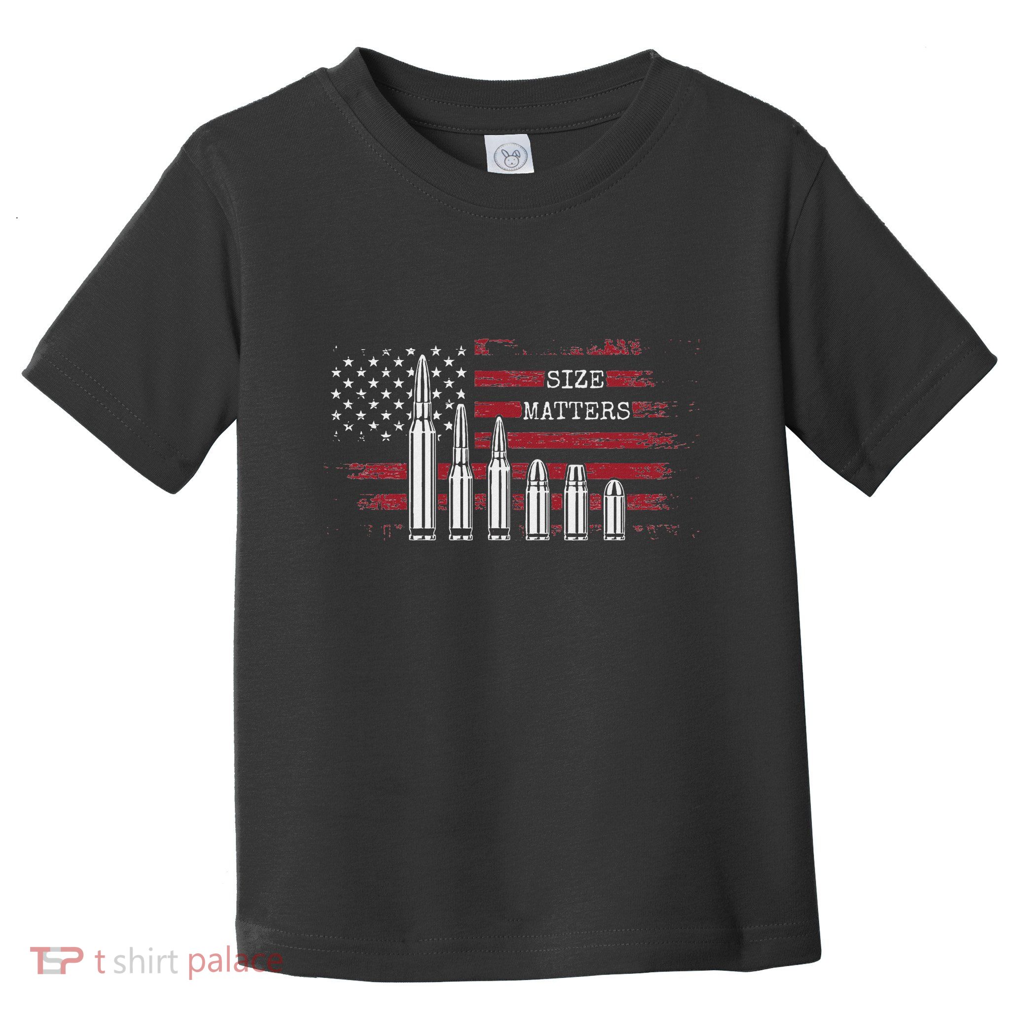 Ammo & Gun Lover  Size Matters Bullets & Caliber Toddler T-Shirt