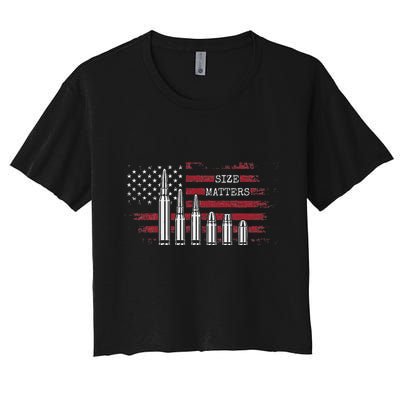 Ammo & Gun Lover  Size Matters Bullets & Caliber Crop Top