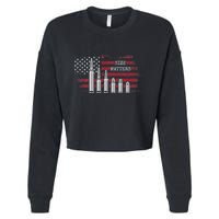 Ammo & Gun Lover  Size Matters Bullets & Caliber Cropped Pullover Crew