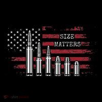 Ammo & Gun Lover  Size Matters Bullets & Caliber Womens T-Shirt