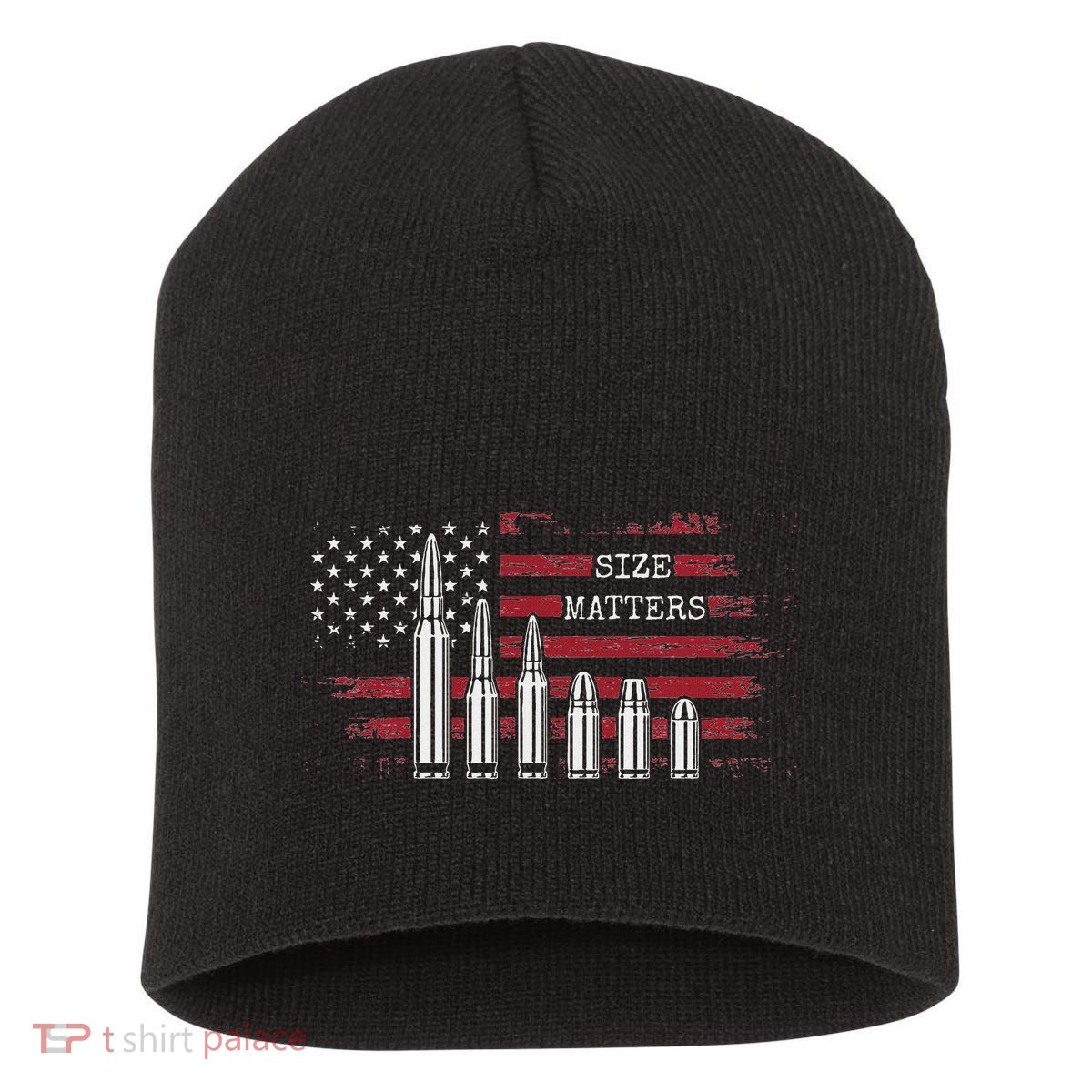 Ammo & Gun Lover  Size Matters Bullets & Caliber Short Acrylic Beanie