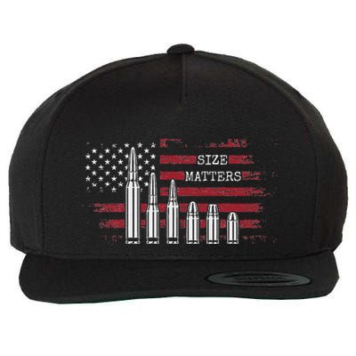 Ammo & Gun Lover  Size Matters Bullets & Caliber Wool Snapback Cap