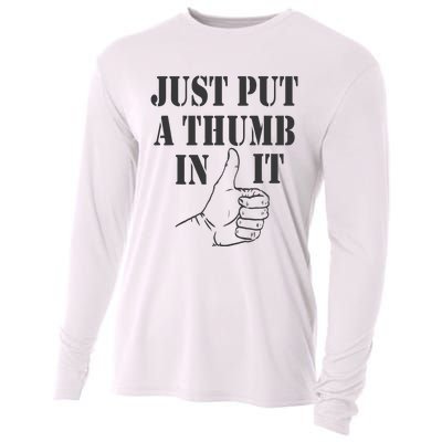 Ammo Gun Lovers Just Put A Thumb In It Cooling Performance Long Sleeve Crew