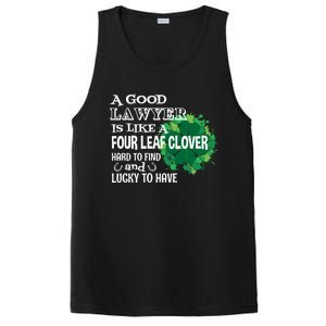 A Good Lawyer Is Like A Four Leaf Clover St Patricks Day Cool Gift PosiCharge Competitor Tank