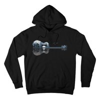 Acoustic Guitar Lake Sunset Guitarist Country Rock Music Hoodie