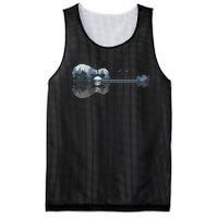 Acoustic Guitar Lake Sunset Guitarist Country Rock Music Mesh Reversible Basketball Jersey Tank