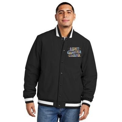 Aunt Godmother Legend Funny Godparent Insulated Varsity Jacket