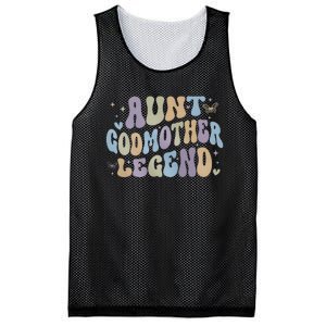 Aunt Godmother Legend Funny Godparent Mesh Reversible Basketball Jersey Tank