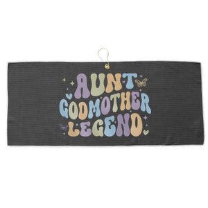 Aunt Godmother Legend Funny Godparent Large Microfiber Waffle Golf Towel