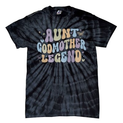 Aunt Godmother Legend Funny Godparent Tie-Dye T-Shirt