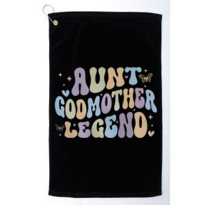 Aunt Godmother Legend Funny Godparent Platinum Collection Golf Towel