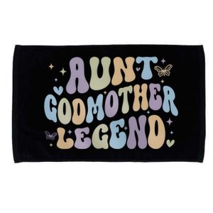 Aunt Godmother Legend Funny Godparent Microfiber Hand Towel