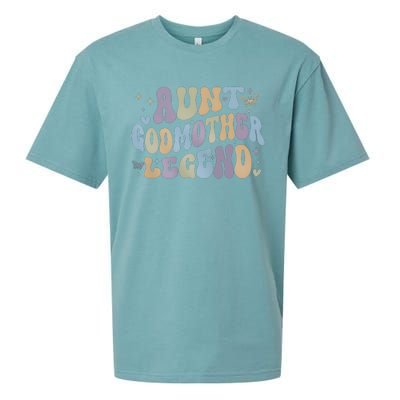 Aunt Godmother Legend Funny Godparent Sueded Cloud Jersey T-Shirt