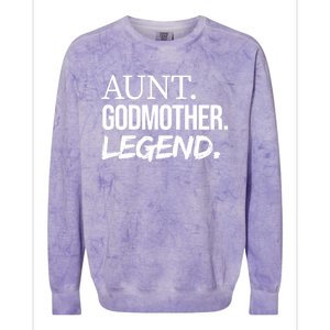 Aunt Godmother Legend Funny Favorite Aunt Great Gift Colorblast Crewneck Sweatshirt