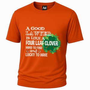 A Good Lawyer Is Like A Four Leaf Clover St Patricks Day Gift Cooling Performance Crew T-Shirt