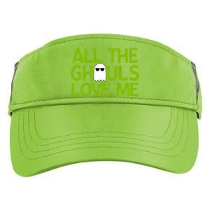 All Ghouls Love Me Funny Halloween Ghost Adult Drive Performance Visor