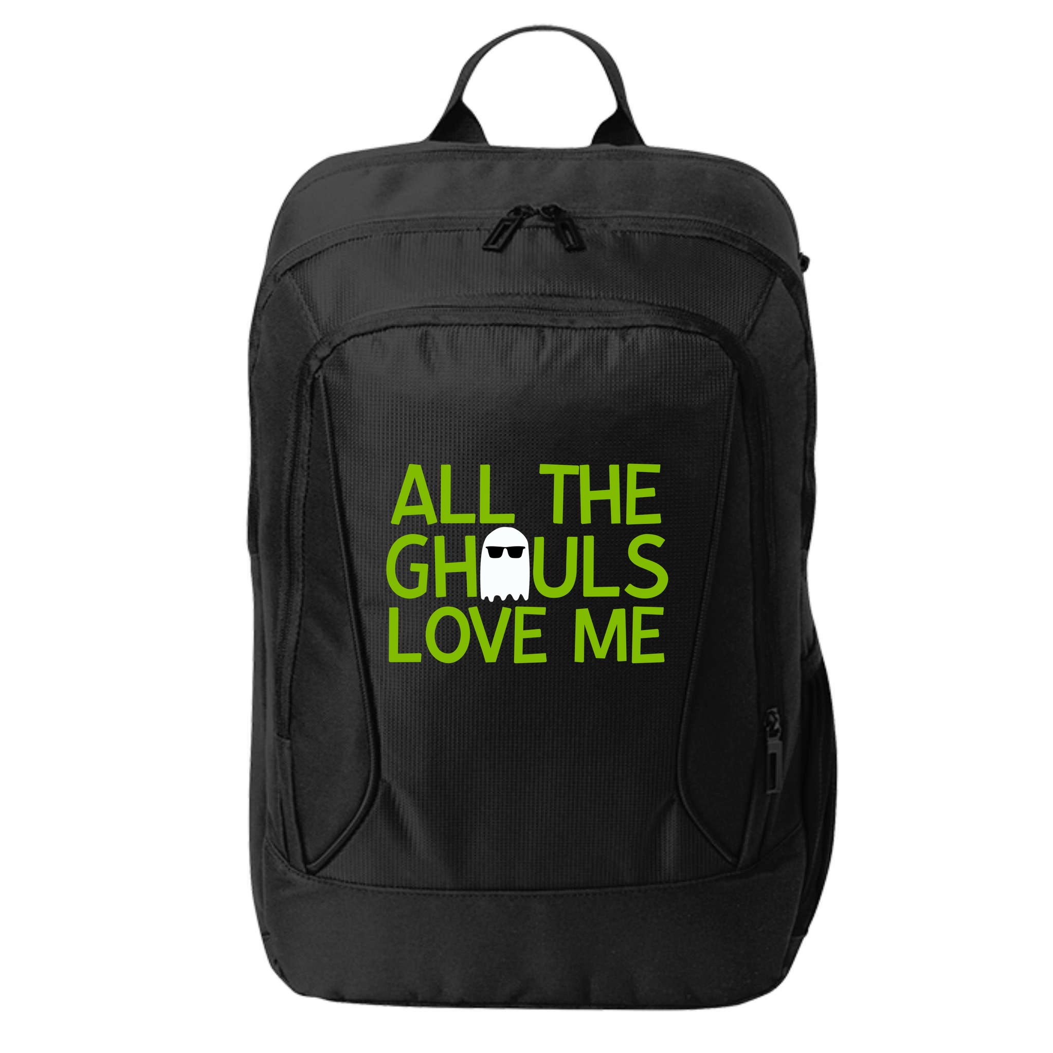 All Ghouls Love Me Funny Halloween Ghost City Backpack