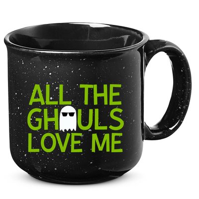 All Ghouls Love Me Funny Halloween Ghost 15oz Campfire Ceramic Mug