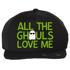 All Ghouls Love Me Funny Halloween Ghost Wool Snapback Cap