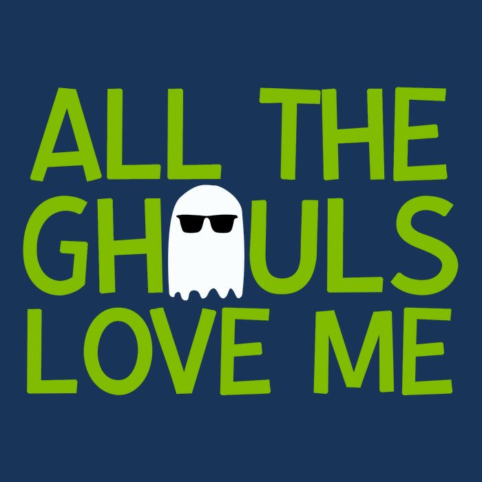 All Ghouls Love Me Funny Halloween Ghost Baby Bodysuit