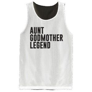 Aunt Godmother Legend Funny Godparent Mesh Reversible Basketball Jersey Tank