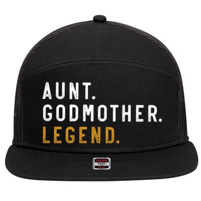 Aunt Godmother Legend 7 Panel Mesh Trucker Snapback Hat