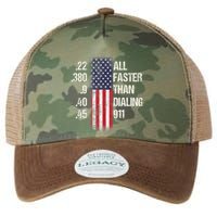 Ammo & Gun Lovers All Faster Than Dialing 911 Legacy Tie Dye Trucker Hat