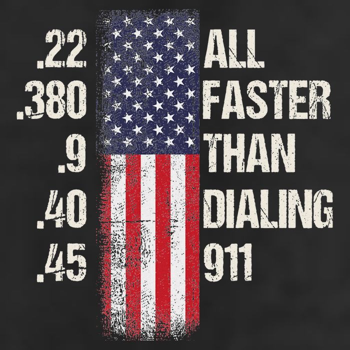 Ammo & Gun Lovers All Faster Than Dialing 911 Cool Comfort Performance Bucket Hat