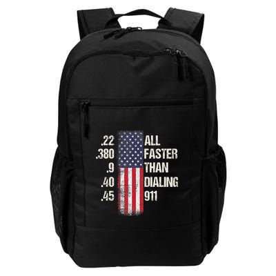 Ammo & Gun Lovers All Faster Than Dialing 911 Daily Commute Backpack