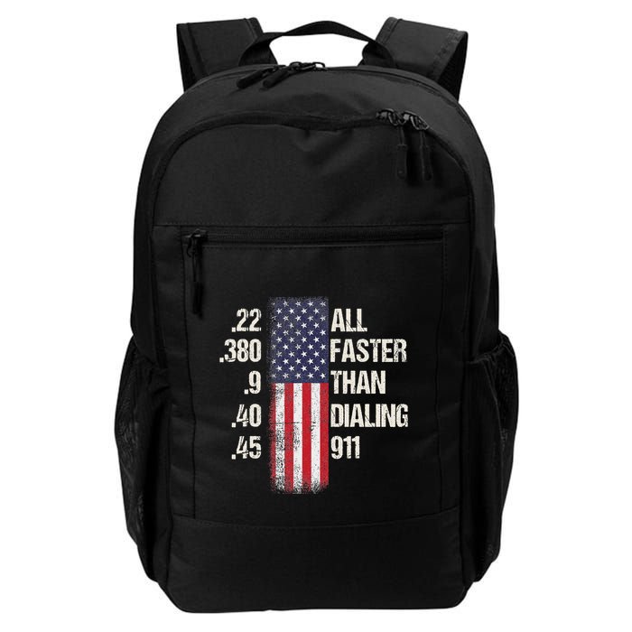 Ammo & Gun Lovers All Faster Than Dialing 911 Backpack