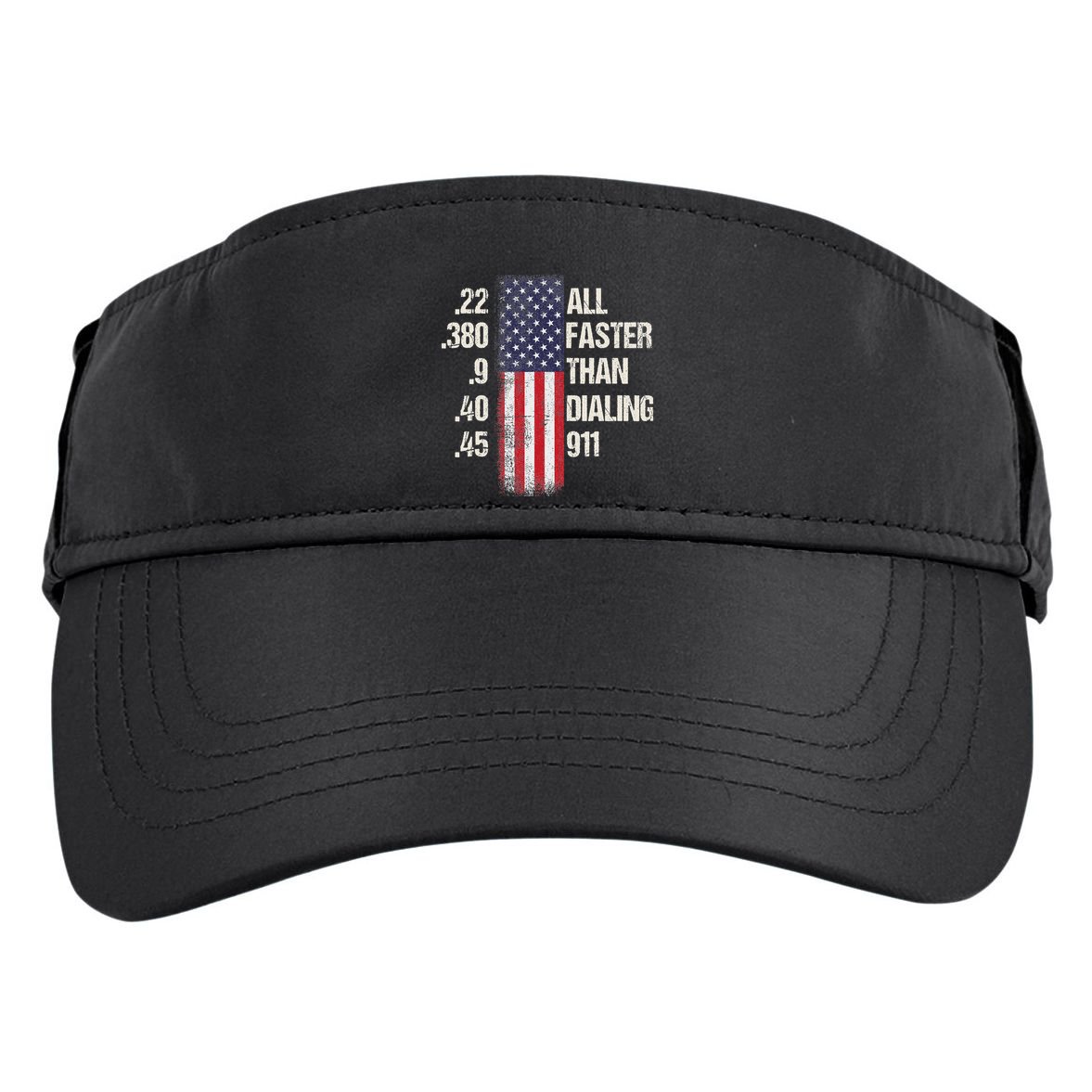 Ammo & Gun Lovers All Faster Than Dialing 911 Adult Drive Performance Visor