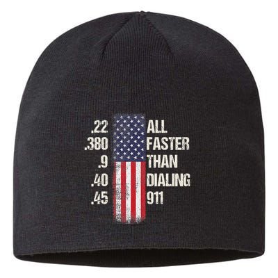 Ammo & Gun Lovers All Faster Than Dialing 911 Sustainable Beanie