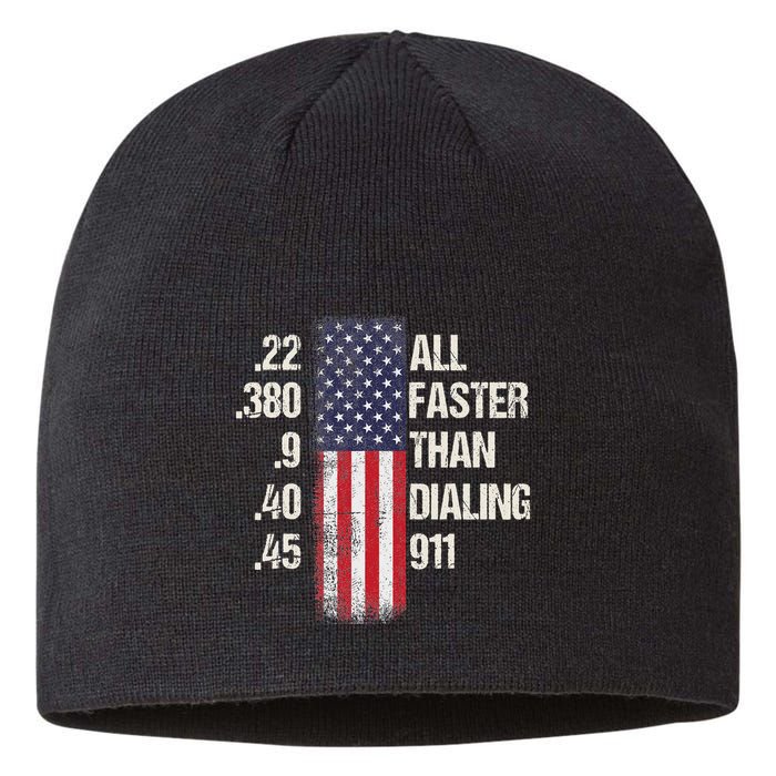 Ammo & Gun Lovers All Faster Than Dialing 911 Sustainable Beanie