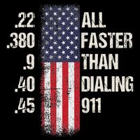 Ammo & Gun Lovers All Faster Than Dialing 911 16 in Basic Backpack