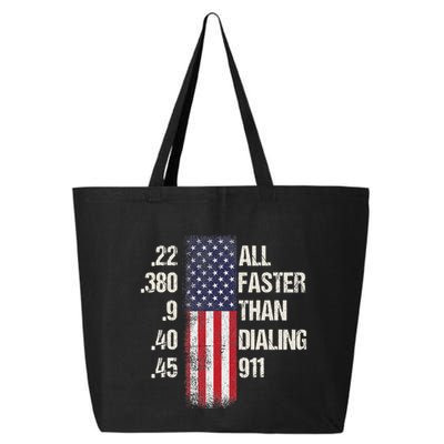 Ammo & Gun Lovers All Faster Than Dialing 911 25L Jumbo Tote