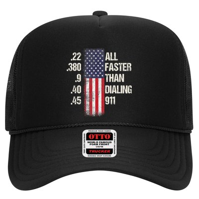 Ammo & Gun Lovers All Faster Than Dialing 911 Trucker Hat