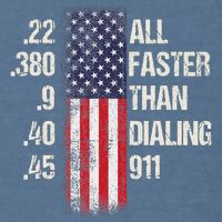 Ammo & Gun Lovers All Faster Than Dialing 911 Garment-Dyed Sweatshirt