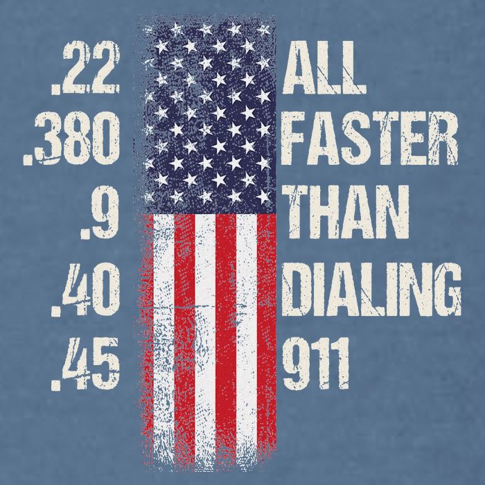 Ammo & Gun Lovers All Faster Than Dialing 911 Garment-Dyed Sweatshirt