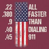 Ammo & Gun Lovers All Faster Than Dialing 911 16oz Travel Tumbler