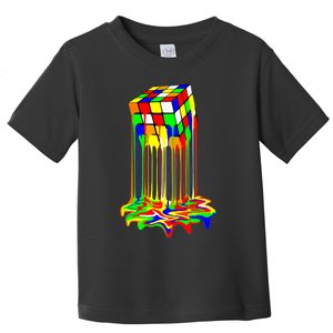 Awesome Graphic Melting Rubik Rubix Rubics Cube Toddler T-Shirt