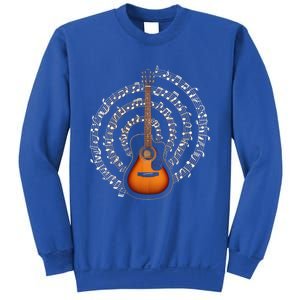 Acoustic Guitar Music Notes Guitarist Gift Sweatshirt