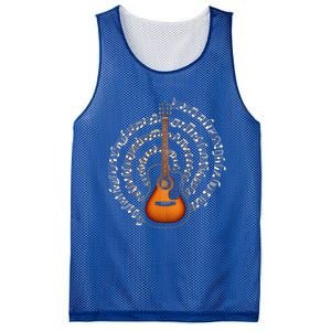 Acoustic Guitar Music Notes Guitarist Gift Mesh Reversible Basketball Jersey Tank