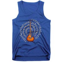 Acoustic Guitar Music Notes Guitarist Gift Tank Top