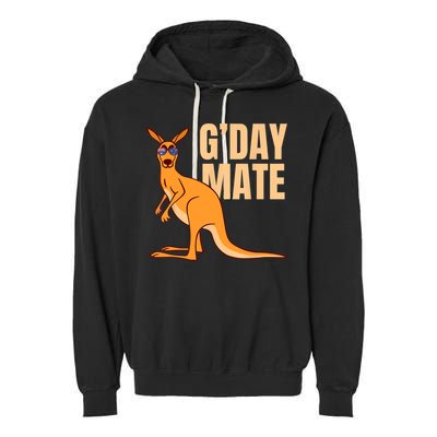 Australia G'Day Mate Shirt Funny Kangaroo Australian Symbol TShirt Garment-Dyed Fleece Hoodie