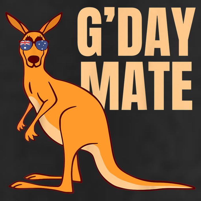 Australia G'Day Mate Shirt Funny Kangaroo Australian Symbol TShirt 7 Panel Mesh Trucker Snapback Hat