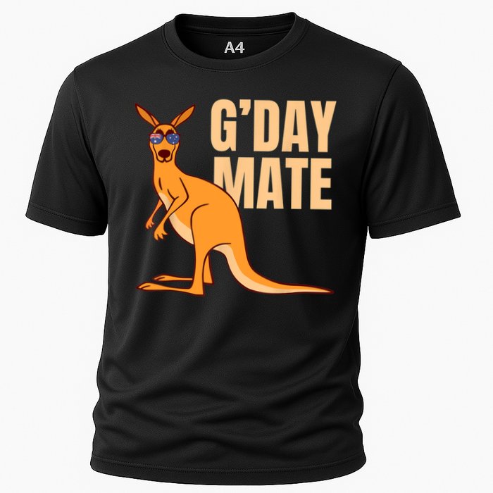Australia G'Day Mate Shirt Funny Kangaroo Australian Symbol TShirt Cooling Performance Crew T-Shirt
