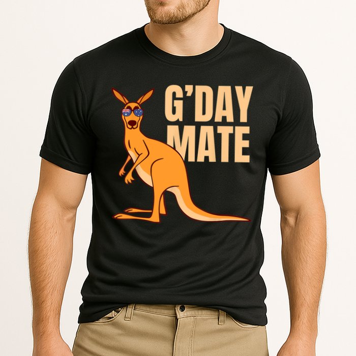 Australia G'Day Mate Shirt Funny Kangaroo Australian Symbol TShirt Cooling Performance Crew T-Shirt