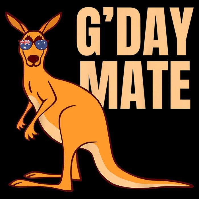 Australia G'Day Mate Shirt Funny Kangaroo Australian Symbol TShirt Cooling Performance Crew T-Shirt