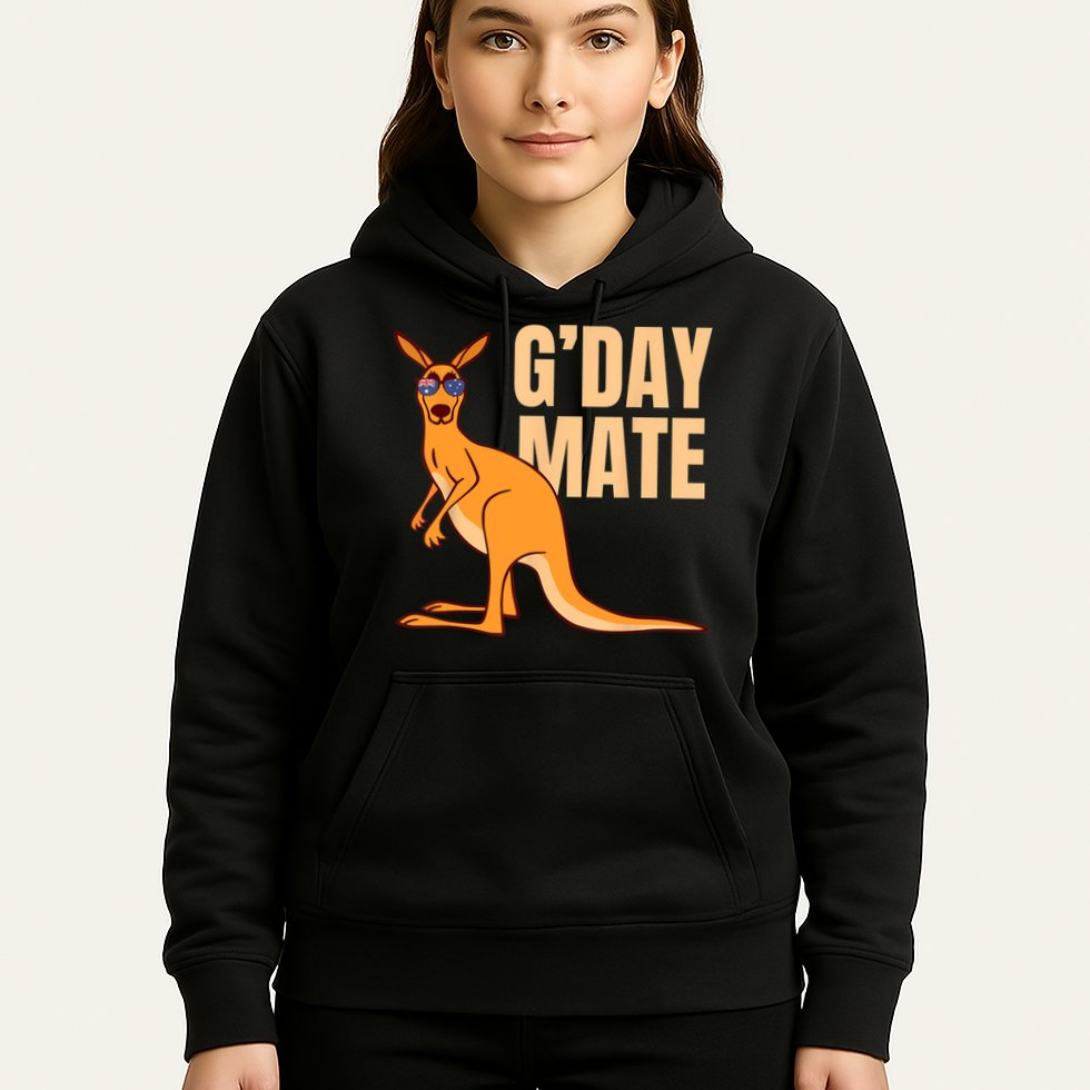 Australia G'Day Mate Shirt Funny Kangaroo Australian Symbol TShirt Hoodie