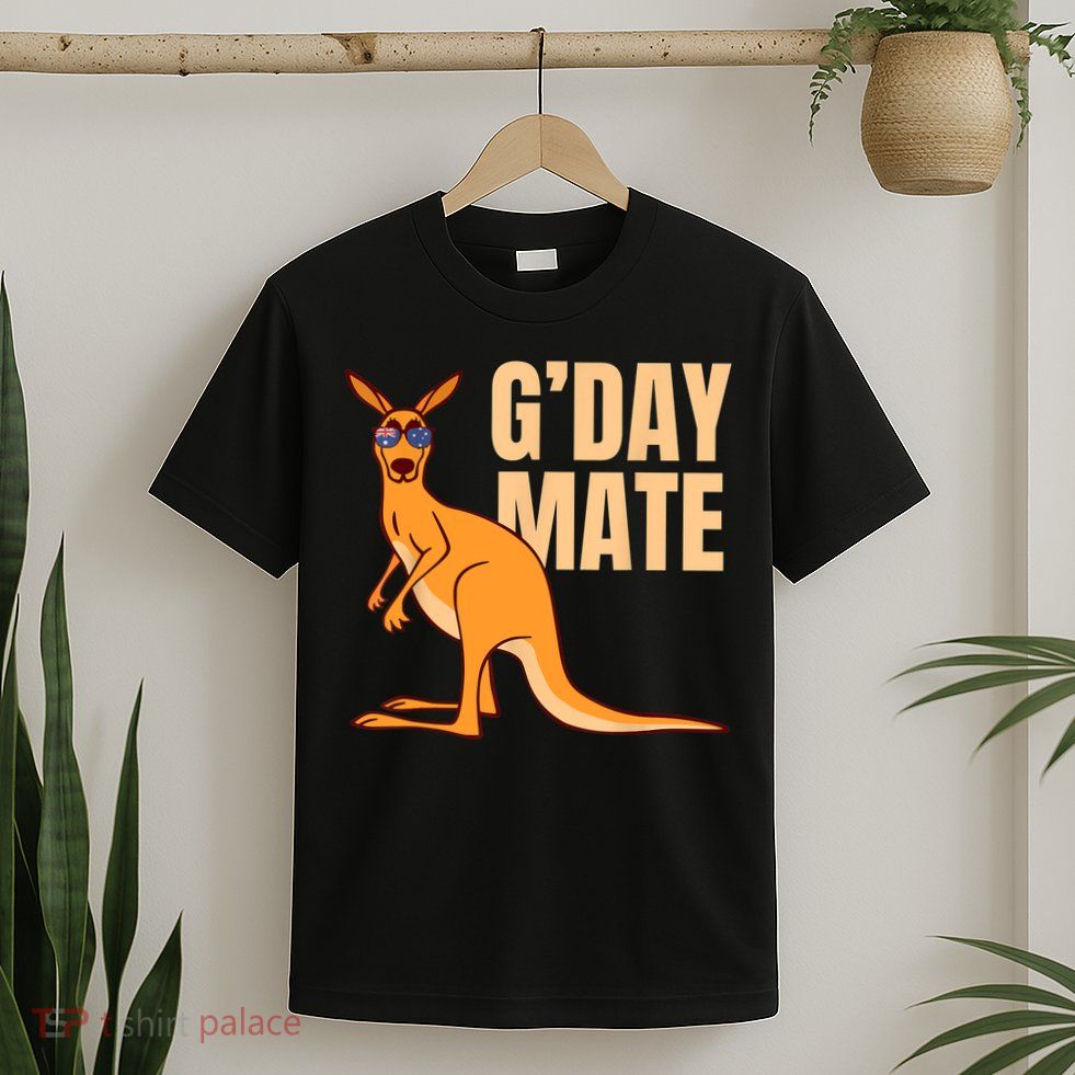 Australia G'Day Mate Shirt Funny Kangaroo Australian Symbol TShirt T-Shirt
